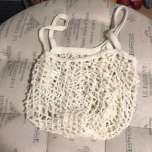 Homemade white tote